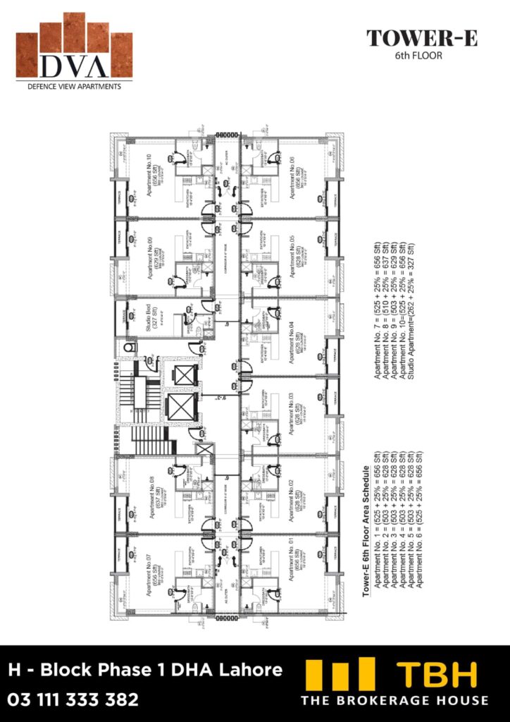 DVA Floor Plan Tower E (3)