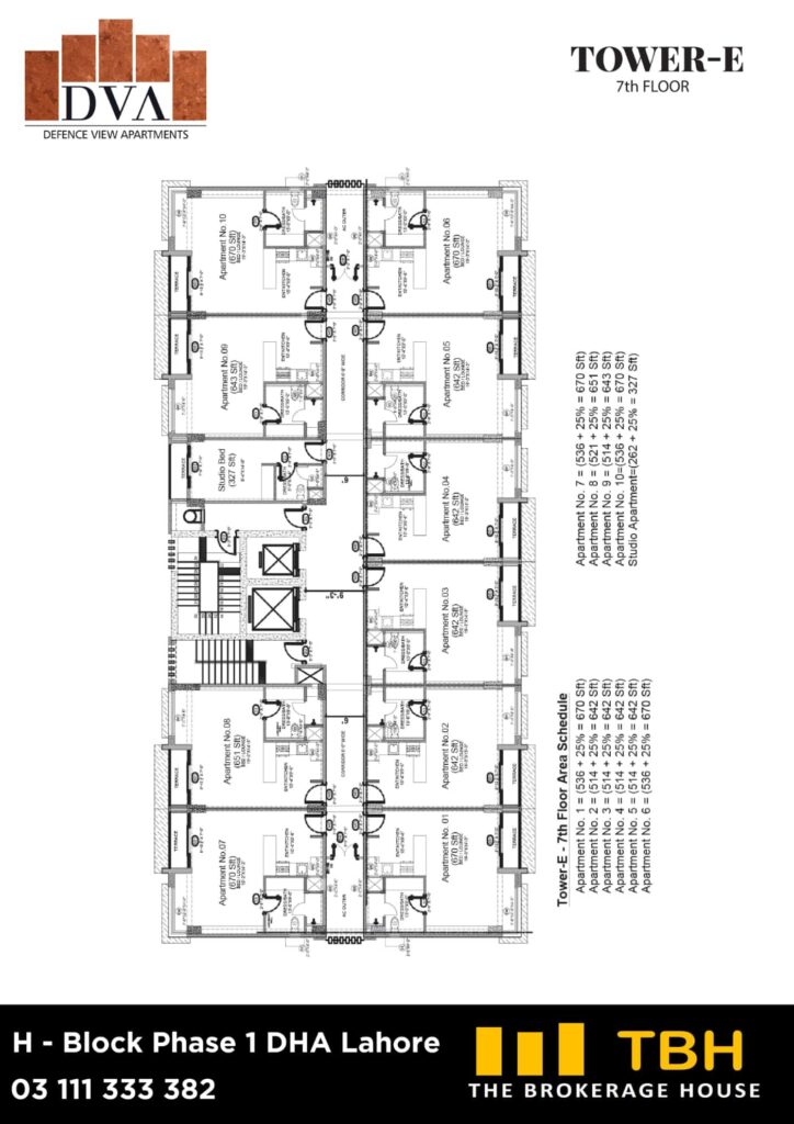 DVA Floor Plan Tower E (4)