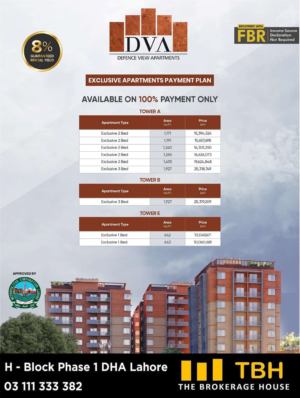 Defence View Apartments Exclusive Payment Plan